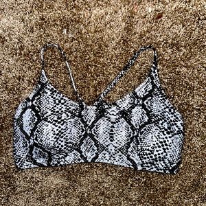 Snake Skin Bikini Top